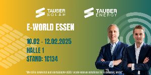Marktplatz Energie > PV und Batteriespeicher - TAUBER-SOLAR Holding GmbH: Ganzheitliche Energielösungen für Industrie und Großprojekte – E-World 2026